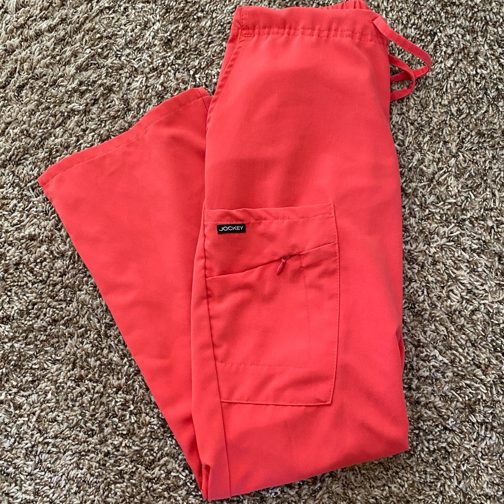 Coral Jockey Scrubs